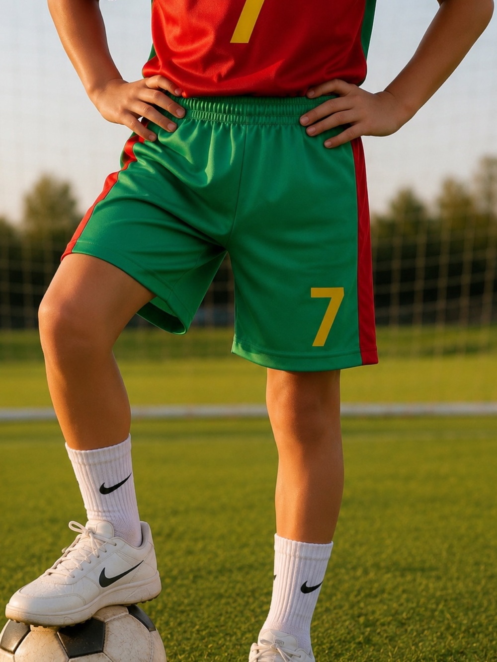 Kids Christian Ronaldo Athletic Shorts